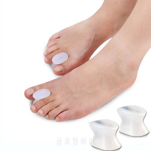 1 Pair Silicone Gel Toe Separator Spacer Straightener Relief Foot BPain Finger Separators for Manicure Tools