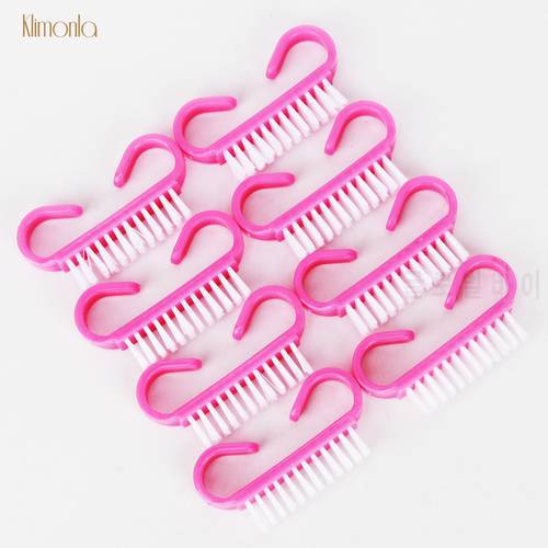 Cleaning Brush 100pcs Pink Cleaning Dust Brush Tool Beauty Manicure plastic tool Pink Soft Manicure Pedicure Nail Art Care Tool