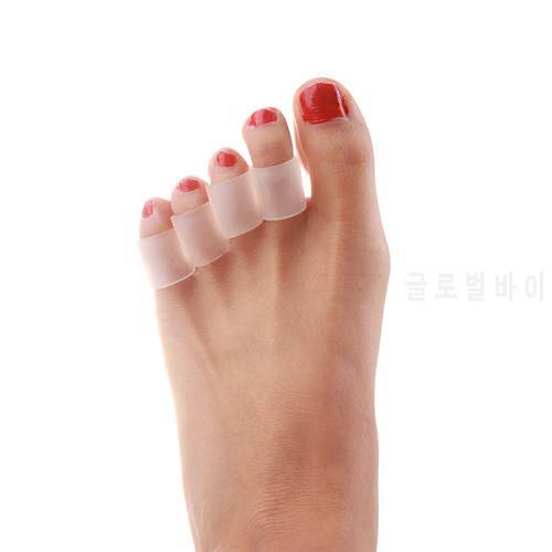 6Pcs/Lot Toe Finger Protection SleeveSilicone Gel Little Toe Tube Corns Blisters Corrector Pinkie Protector