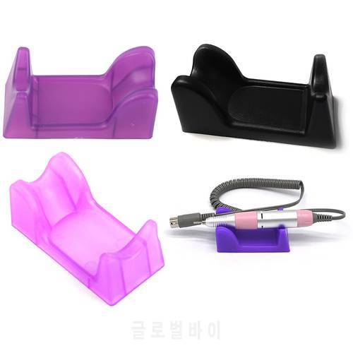 Purple Plastic Electric Nail Craft Drill File Bit Manicure Machine Pen Holder Stand For Nails Art
