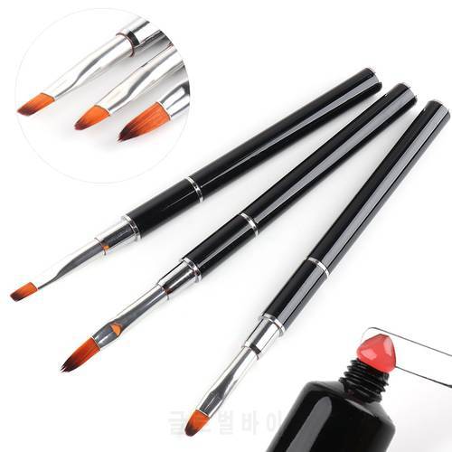 Acrylic Brush Nail Painting Drawing Brushes Gel Extension Bulider Manicure Acrygel Pen Spatula Stick Nail Art Tools NT1841