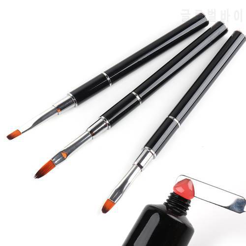 Acrylic Nail Brush Spatula UV Gel Polish Extension Builder Stick Drawing Painting Pen Nail Art Brushes for Manicure Tools TR1841