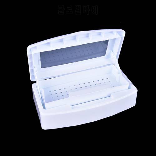 Sterilizer Tray Box Alcohol Disinfection Box Salon Nail Metal Tools Disinfector Manicure Implement ToolAlcohol Disinfection Box