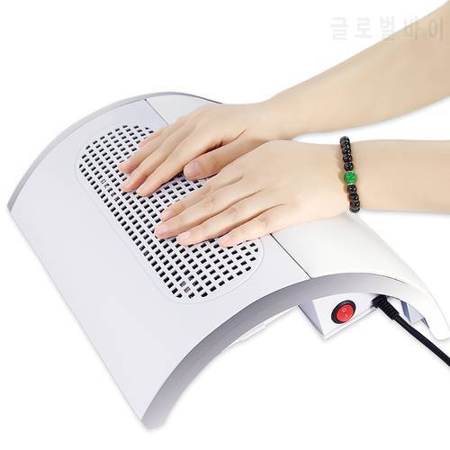 40W Nail Vacuum Cleaner Nail Dust Collector Professional Nail Machine 3 Fan Powerful Nail Cleaner Low Noise Nail Salon Tool