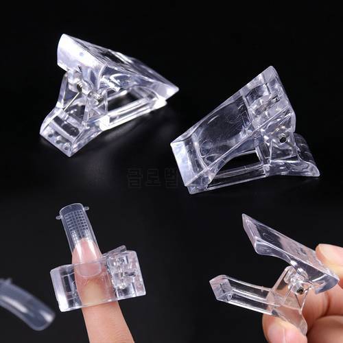 5/10 PCS Nail Tips Clip For Finger Extension Quick Building Mold Shaping Fixing Clip Nail Art Builder Manicure Tools