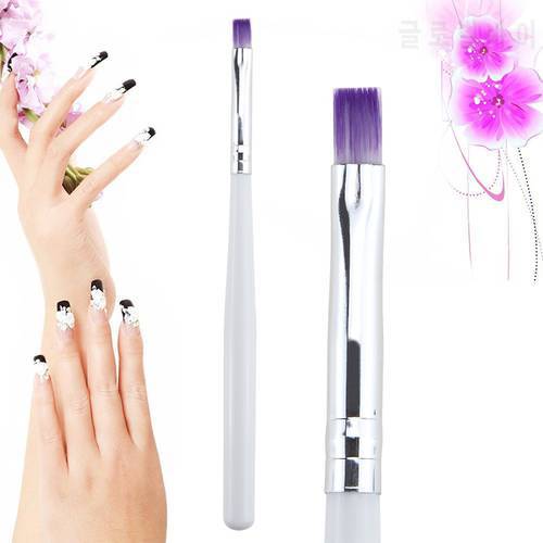 1PC UV Gel Drawing Painting Brush Pen Soft Nail Art Brush For Professional Salon Manicure DIY Tool Gradient Purple Color Brush