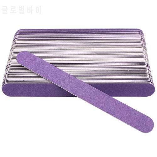50Pcs/Lot Nail File Wooden Sanding Polishing Buffer For Manicure Emery Board Files 180/240 Disposable Stick Nail Care Tools