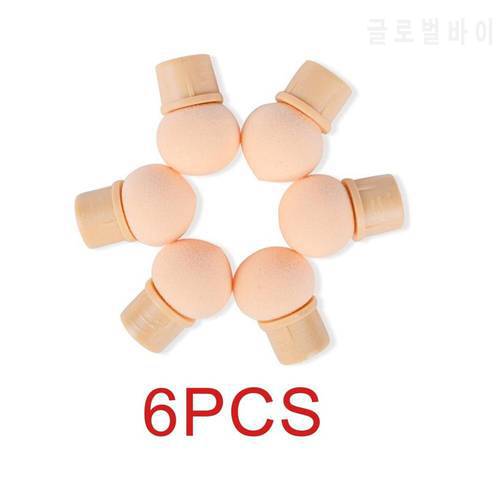 6 Pcs Replace Sponges of Dual-ended Blooming Nail Pen Drawing And Dotting Nail Polish Professional Manicure Tool