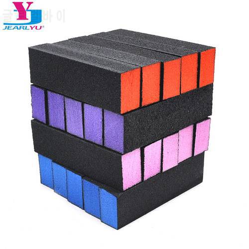 20 PCS Professional Nail Files Black Sandpaper Nail File Block High Quality Colorful Sponge Nail Buffer Blok Files For Manicure