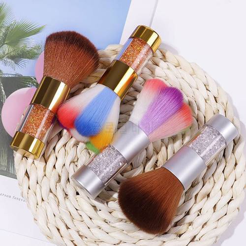 1 Pcs Colorful Nail Dust Clean Brush Nail Art Manicure Pedicure Soft Remove Dust Acrylic Clean Brush Nail Care Tools