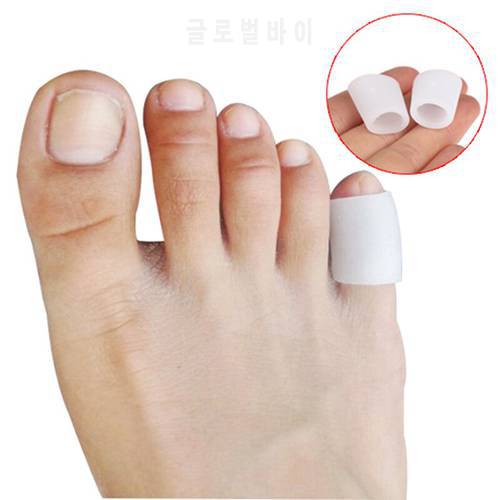6pcs/lot Silicone Gel Little Toe Tube Corns Blisters Corrector Pinkie Protector Gel BToe Finger Protection Gel Sleeve