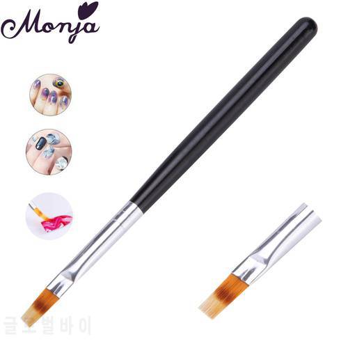 Monja Nail Art Color Gradient Drawing Brush Nail Polish UV Gel Color Change Flower Blooming DIY Painting Pen Manicure Tools