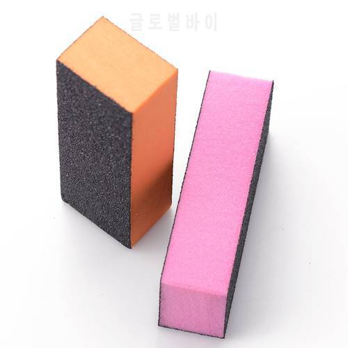 5Pcs/Set Nail Buffer Sanding Block Black UV Gel Polishing Sponge Nail File Manicure Accessories Tools for Women
