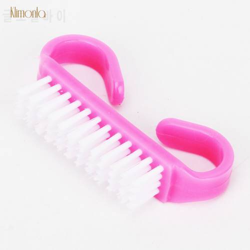10PCS Nail Cleaning Brush Finger Care Dust Clean Handle Scrubbing Brush Tool Set Manicure Pedicure Brushes Beauty Art Tools