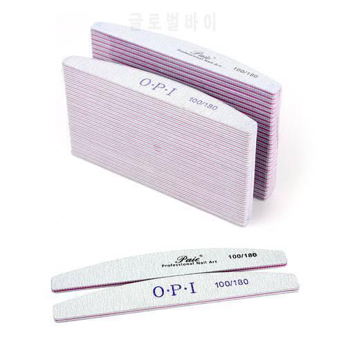 Professional Nail Files Buffer Block Bulk 100/180 Double Side Sandpaper Nail Tools Sets 180/240 case for Real Nails Accesorios