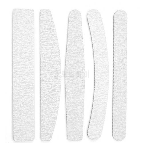 5pcs/set Nail Files For Manicure 100/180 Strong Thick Boat Sandpaper Durable Buffing Grit Sand Fing Nail Art Tool Accessories