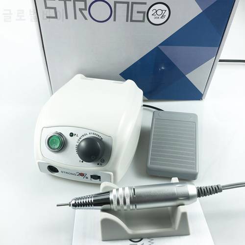 Strong 207B 65W Electric Nail Drill Control Box 35k 45k Handpiece Strong 210 Manicure Pedicure Nail Drill Apparatus for Tool