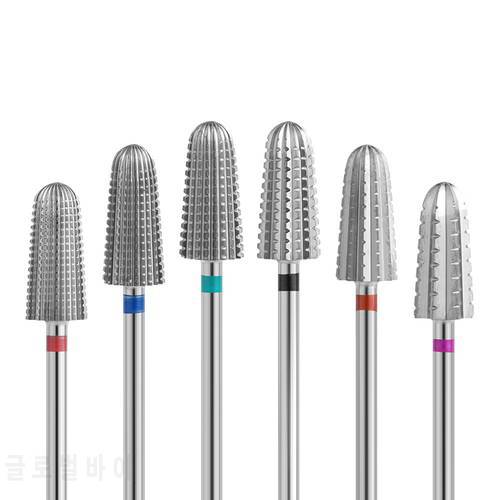 Volcano Two-way Carbide Nail Drill Bits Apparatus for Manicure Cutter Machine Milling Cutter For Manicure Nails Accessories