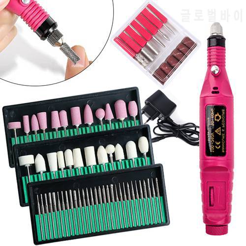 Electric Nail Drill Machine Set Grinding Equipment Mill For Manicure Pedicure Professional Strong Nail Polishing Tool LEHBS-011P