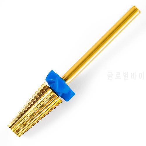 Gold 5 in 1 Two-way Carbide Tungsten Nail Drill Bit Manicure Pedicure Machine Milling Cutter Remove Gel Nails Accessories