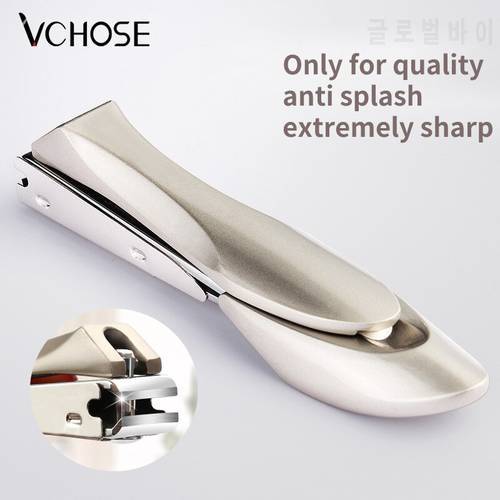 Anti Splash Nail Clippers Stainless Steel Fingernail Cutter Bionics Design Nail Scissors Manicure tools Trimmer With Nail Files