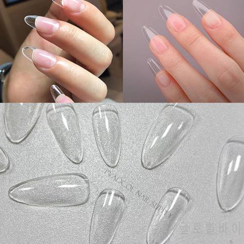 120pcs/box Instant Soft Gel Nail Tips Sculpted Coffin Stiletto Full Cover Press On Nail Tips Soak Off Exclusively for salon