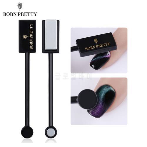 BORN PRETTY 1 Pc Strong Cat Magnetic Stick Black Handle 9D Effect Plate For Cat Magnetic Gel Nail Art Board DIY Nail Art Tool