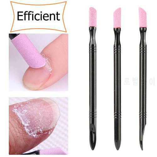 3 PCS Professional Quartz Grinding Rod Double-End Manicure For Nails Art Non-Slip Nail Cuticle Remover Accessories Nail Tools