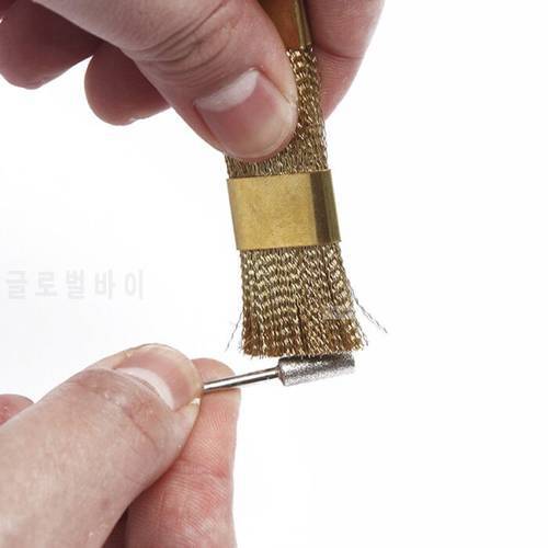 1pc copper nail drill bits clean brush nail art drill cleaner manicure device tools hardware fresa tool