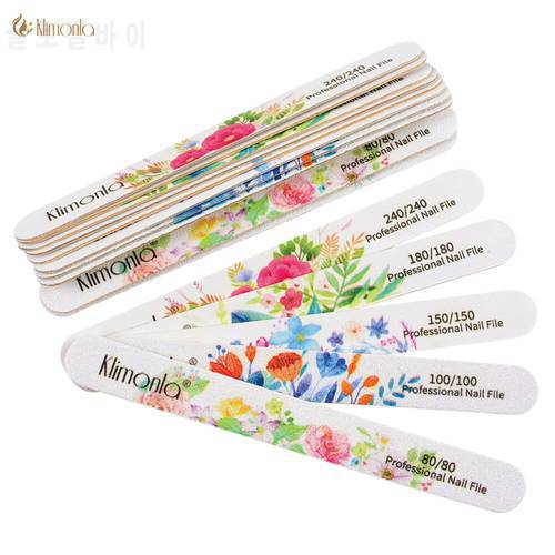 10/20Pcs Professional Wooden Nail File Nails Sanding Polishing grinding Strong Thick 100/180 Nail Files Buffer For Manicure