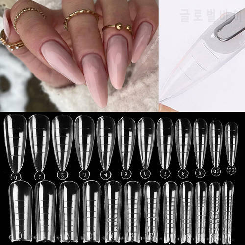 Full Cover Sculpted Nail Tips Finger Extension Nail Art UV Quick Building Mold Easy Find Nail Tools