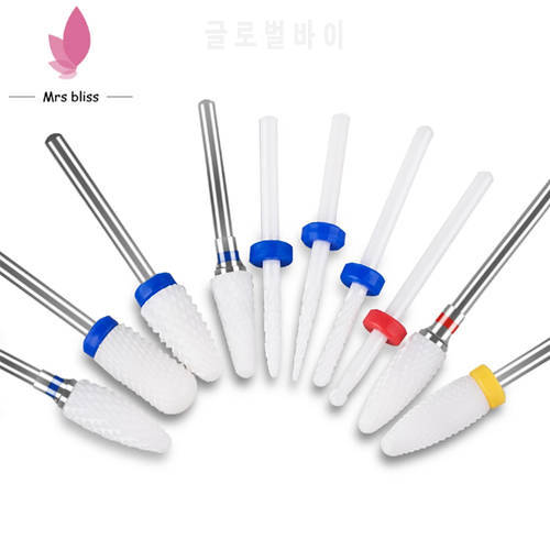 Ceramic Nail Drill Bit Electric Nail Milling Cutter for Manicure Pedicure Nail Art Accessoires Tool Remove Nail Polish