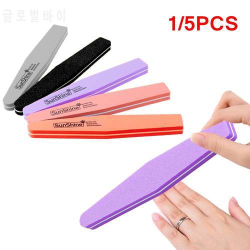 1 Pcs Double Sided Nail Files Hot Sale Sanding Buffer Washable Pedicure Manicure Professional Nail Care Beauty Tools Easy To Use