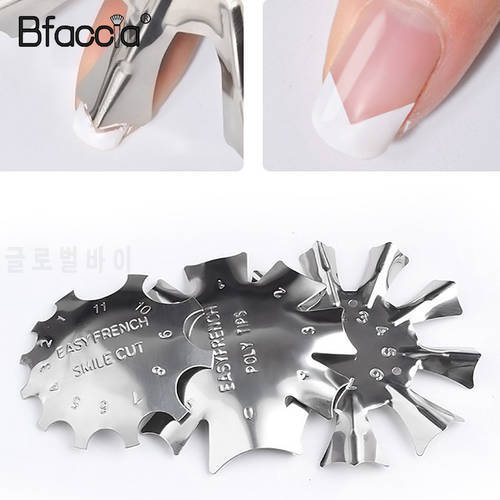 Professional Nail Art Cutter French Tip for nails Cutter Cut V Line Almond Shape Tips Mill for Manicure Mental Nail Trimmer Tool