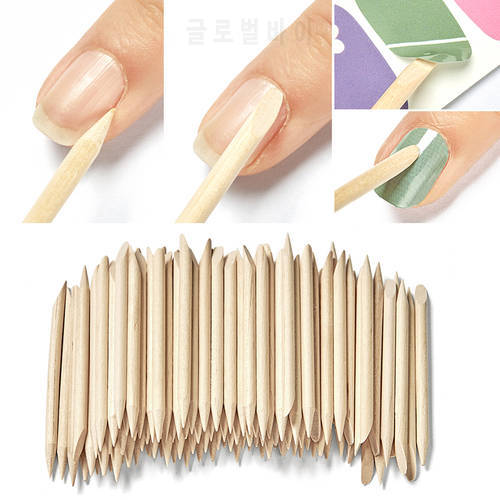 Wooden Cuticle Pusher Nail Dnction Double End Nail Art Stick Cuticle Pusher For Manicure Nail Art Toolsead Skin Remover Multifu