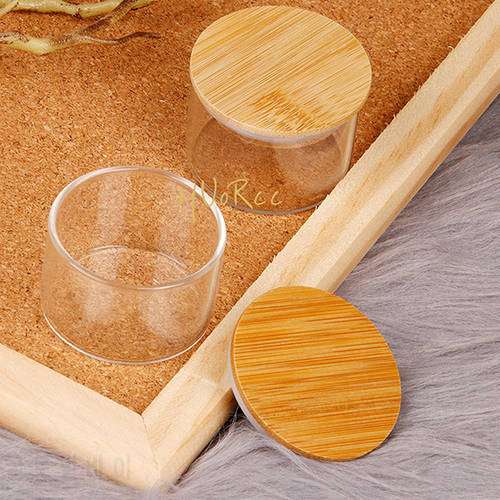 Wood Glass Dappen Dish Bowl Cup Liquid Container Holder Bottle DIY Professional Nail Art Tool Dappen Dish for nail technician