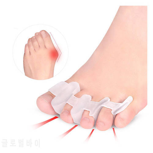 2pcs=1pair Hammer Protector Toe Corrector Hallux Valgus Bones Straightener Orthopedic Protector Finger Separator For Pedicure