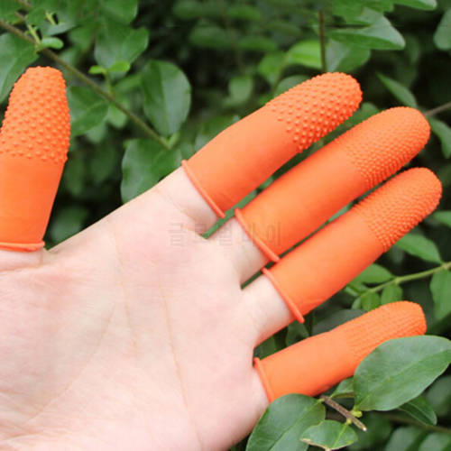 100Pcs/lot Nail Art Latex Rubber Protective Antislip Fingertips Gloves Latex Rubber Finger Cots Antistatic Gloves Wholesale