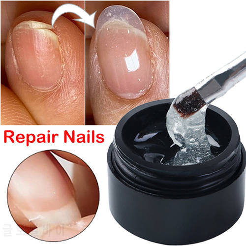 5ml Clear Nail Art Gel Acrylic Soak Off Repairing Broken Cracks Fiberglass UV Nail Gel Extension Tips Manicure Accessories