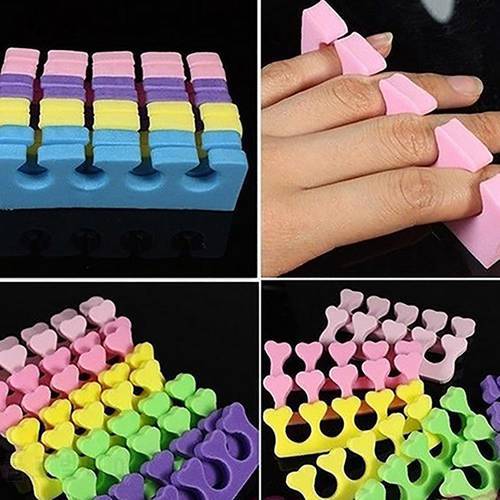 10Pcs Soft Sponge Toe Finger Separator Home Nail Art Salon Pedicure Manicure Tool