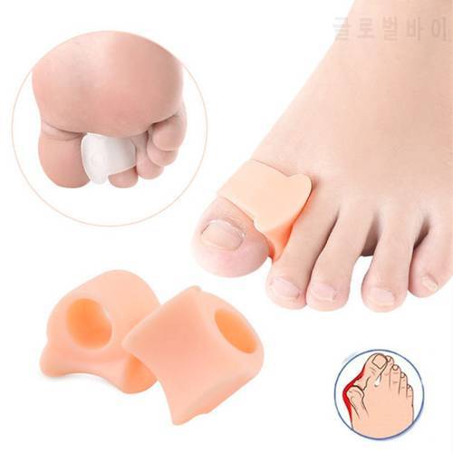 Silicone Gel Toe Separator Straightener BSpacers Corrector Soft Comfortable Relief Foot Care Tool