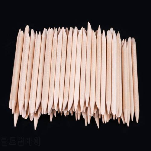 Orange Sticks for Nails,Wooden Cuticle Sticks for Nail Cleaning,Double Sided Disposable Cuticle Pusher for Nail Polish