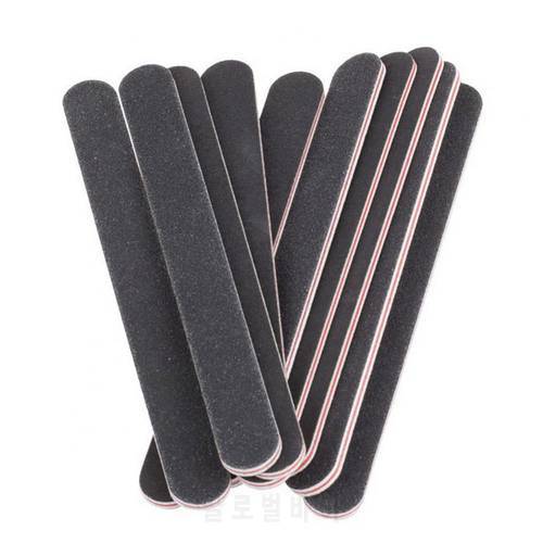 10Pcs Nail File Sanding Double-sided 100/180 Round Grits Nail-Files for Nail Art Tips Extension Manicure Tool