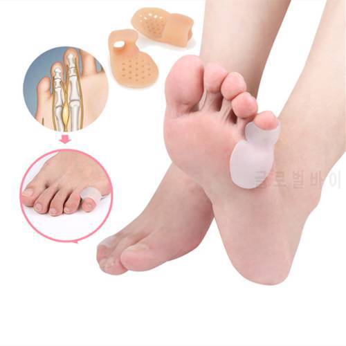 2Pcs Little Toe Thumb Daily Use Silicone Toe BGuard Foot Care Orthopedic Finger Toe Separator Hallux Valgus Toes Separator