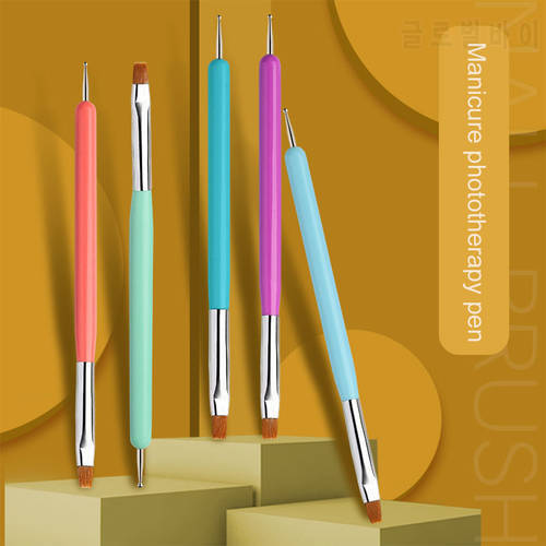 Acrylic French Stripe Nail Art Liner Brush Set 3D Tips Manicuring Ultra-thin Line Drawing Pen UV Gel Brushes Painting Tools