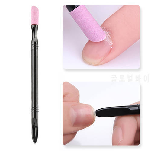 1pc Quartz Nail Polishing Stick Polish Pen Nail File Nail Art Buffer Trimmer Quartz Exfoliator Cuticle Pusher Manicure Tool