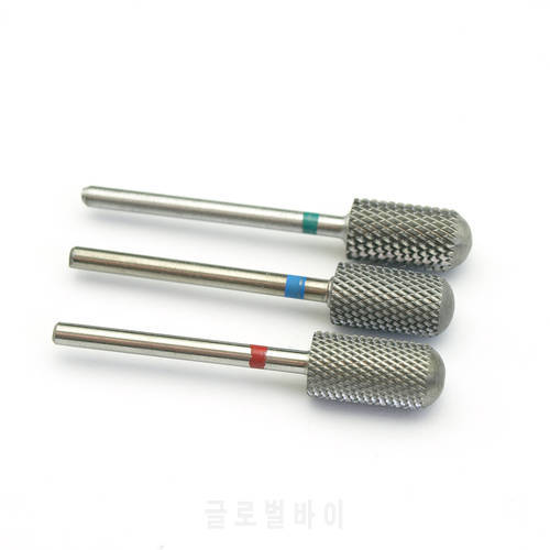 3Grits Nozzle Nail Drill Bits File Nail Electric Drill Machine Manicure Pedicure Drills Accessory Acrylic Nail Tools Smooth head