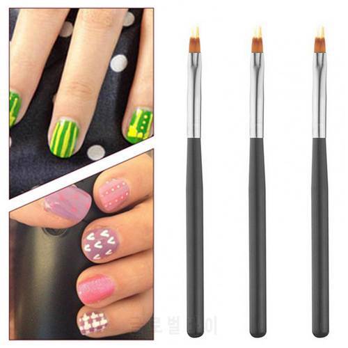 Nail Art Gel Pen Brush Nylon Hair Ombre Brush Nail Art Brushes Soft Nails Manicure Tools For Gradient UV Gel Nail Pen