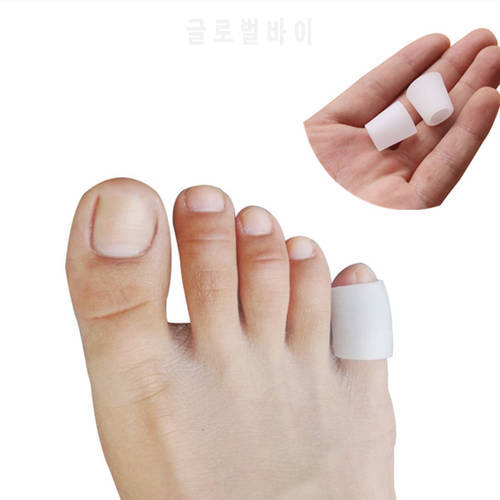 2/4/6pcs Silicone Gel Toe Protection Sleeve Pedicure Little Finger Tube Corns Blisters BCorrector Pinkie Protector