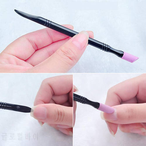 Quartz Polishing Pen Nail Cuticle Hangnails Remover Washable Dead Skin Pusher Trimmer Manicure Nail Art Tool Grinding Rods